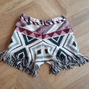 Tapestry blanket shorts, women's Sz Large